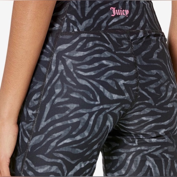 Juicy Couture Pants - NEW Juicy Couture Sport Essential Crop Zebra Leggings High Waist Yoga Active